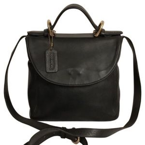 Coach Legacy Vintage 4158 Black Leather Satchel